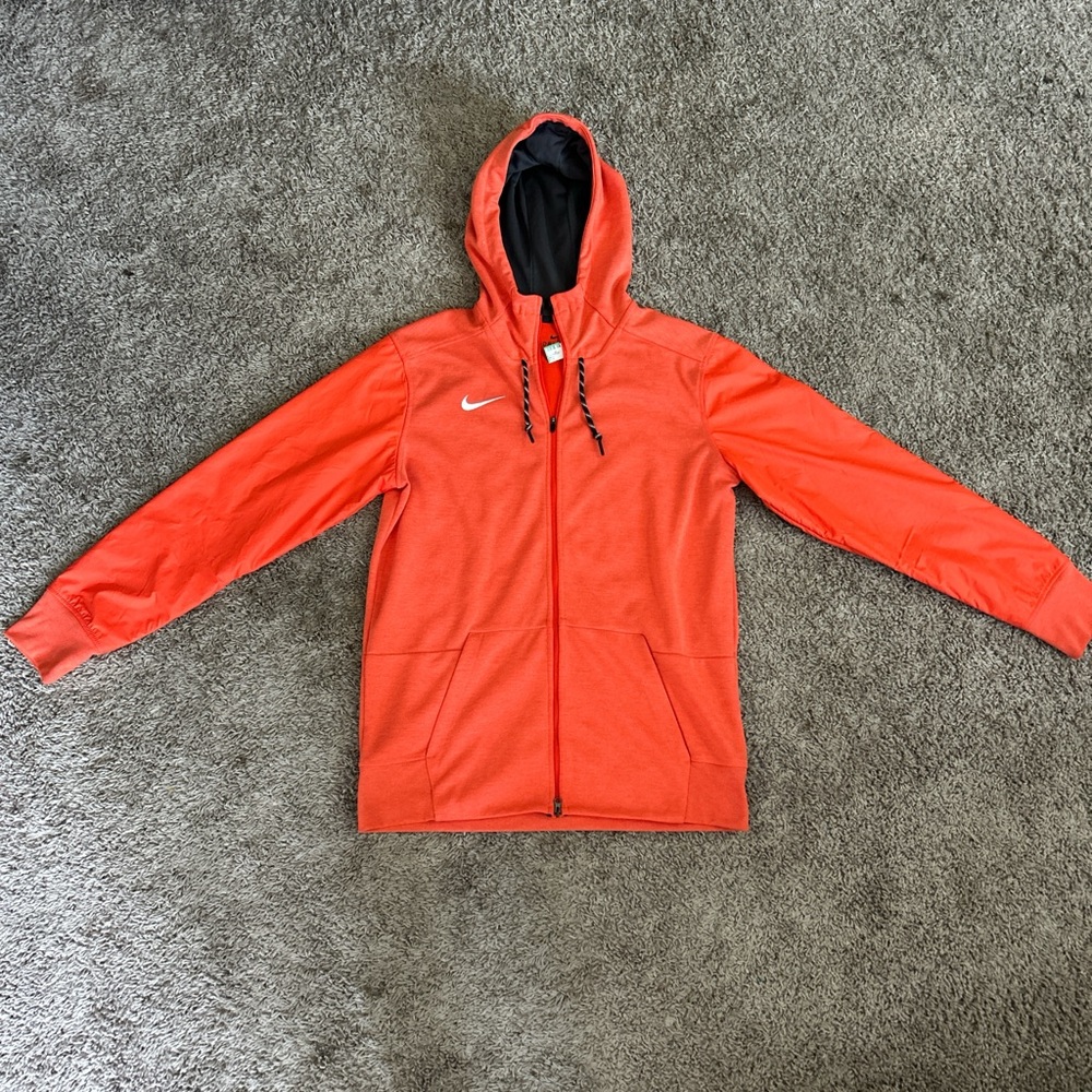 Nike orange Hooded Jacket